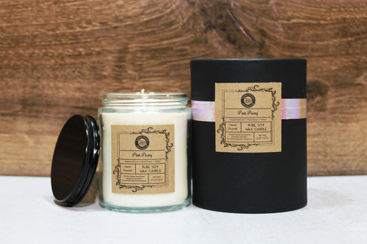 Pink Peony Soy Candle